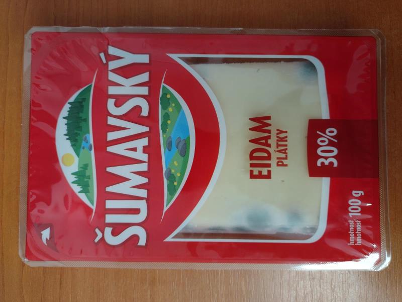 ŠUMAVSKÝ EIDAM, plátky, 30 %