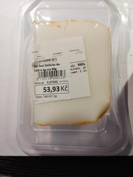 Sýr kozí Delicias de Cabra kg cca 80g