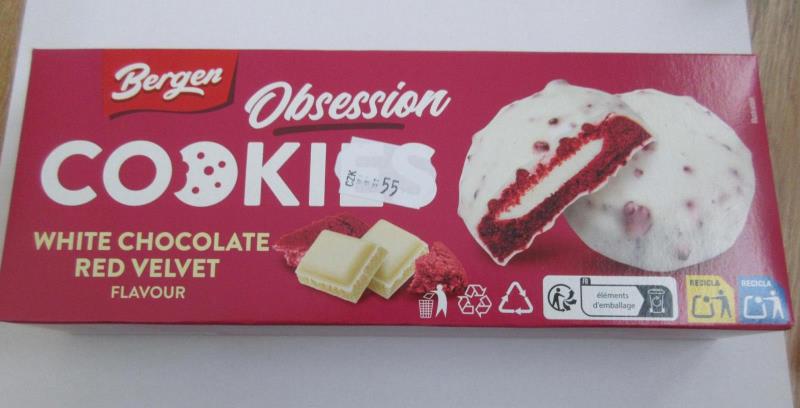 Bergen Obsession COOKIES WHITE CHOCOLATE RED VELVET FLAVOUR
