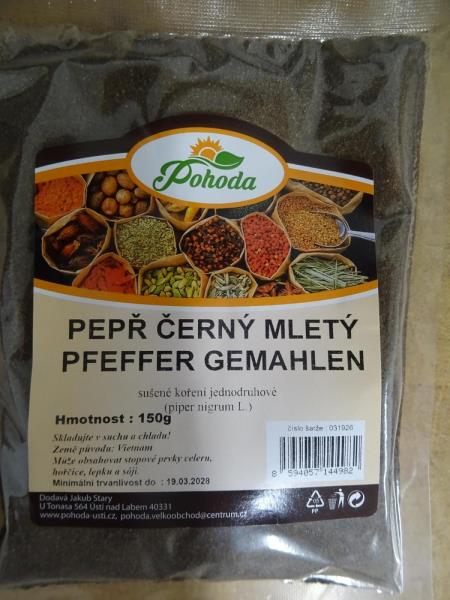 Pohoda PEPŘ ČERNÝ MLETÝ