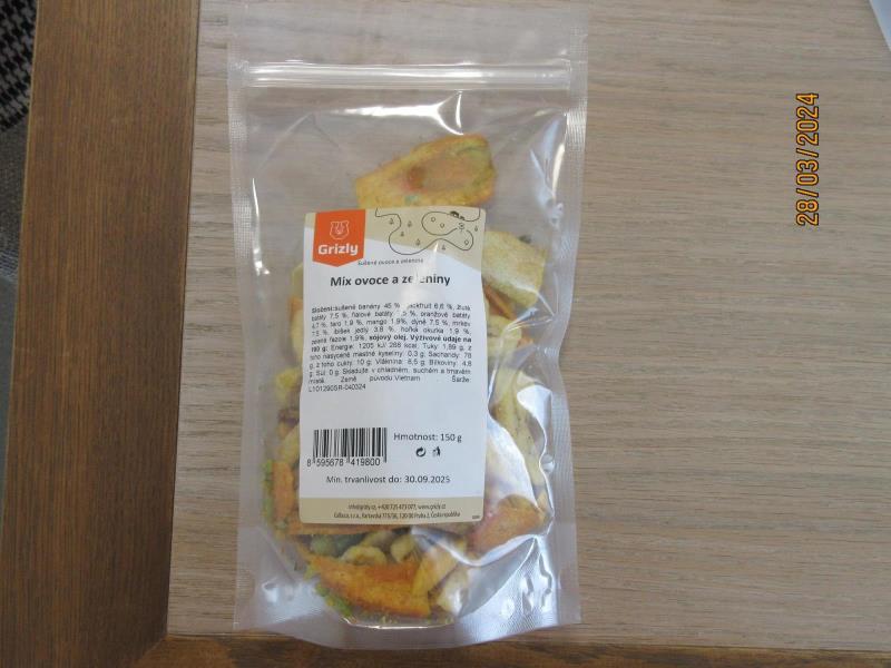 GRIZLY Mix ovoce a zeleniny 150g