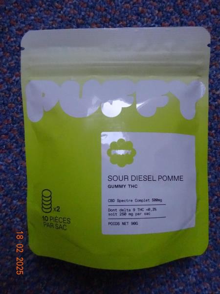 Puffy Sour Diesel Pomme Gummy THC