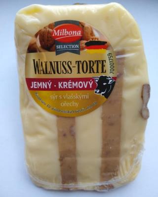 Czech Republic – Milbona SELECTION Wallnuss-Torte, soft – creamy cheese  with walnuts – Mould/Mold | FoodWorld